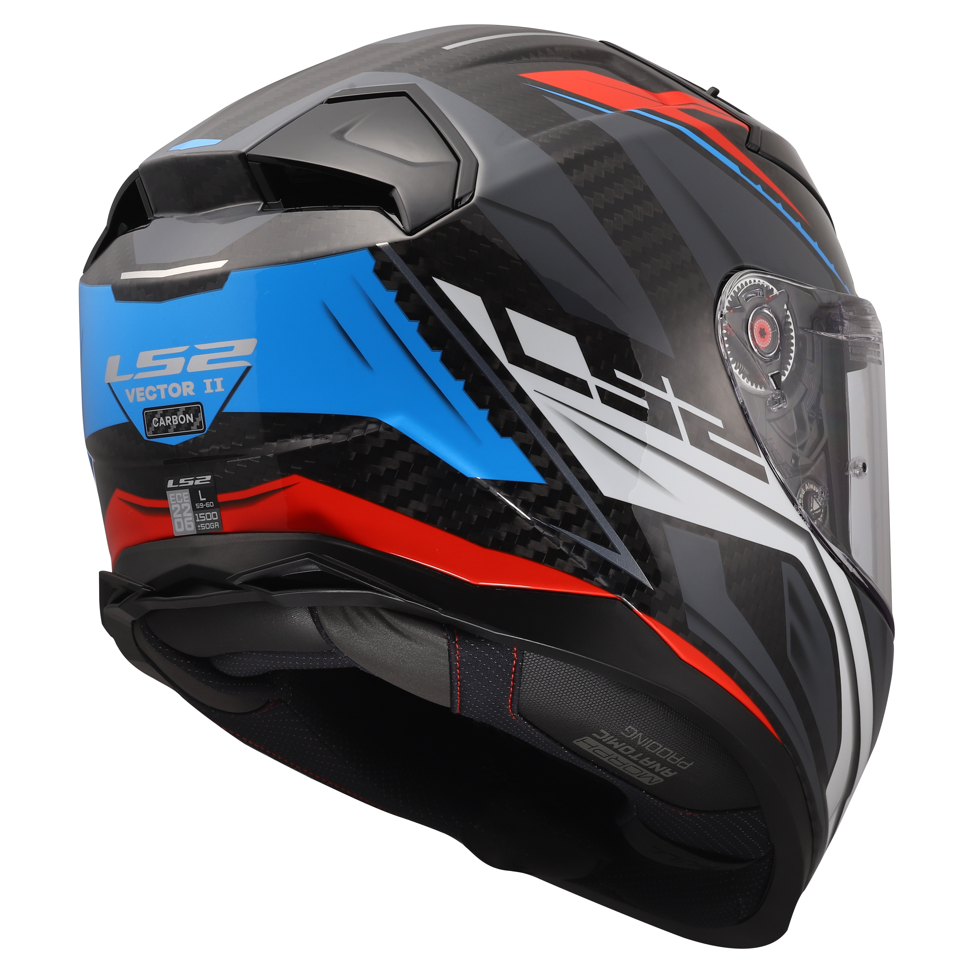 LS2 FF811 VECTOR II C SAVAGE WHITE BLUE RED 168115426 (7)